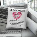 Cuscino A mia Moglie Non sono perfetto Bramart