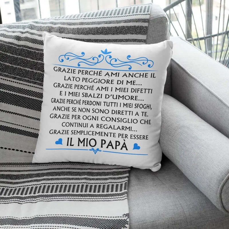 Cuscino Grazie per essere il mio Papà Bramart