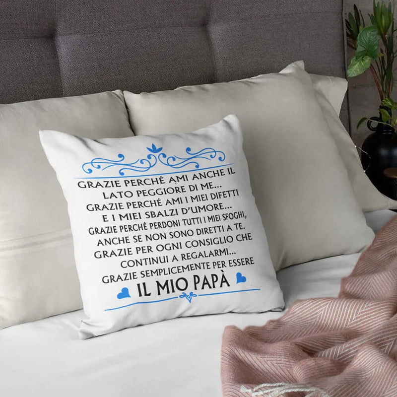 Cuscino Grazie per essere il mio Papà Bramart