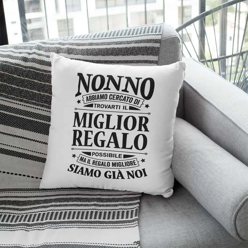 Cuscino Nonno il miglior regalo per te Bramart