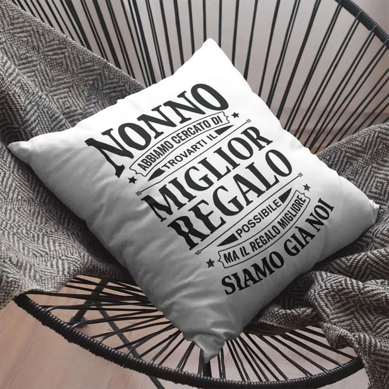 Cuscino Nonno il miglior regalo per te Bramart