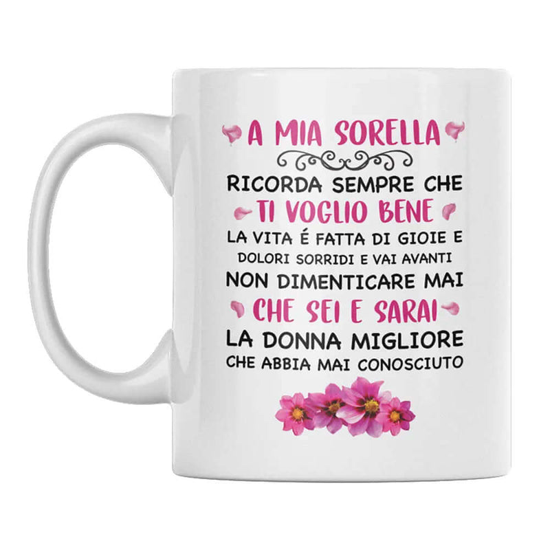Tazza A Mia Sorella Ricorda Sempre Che Ti Voglio Bene Bramart